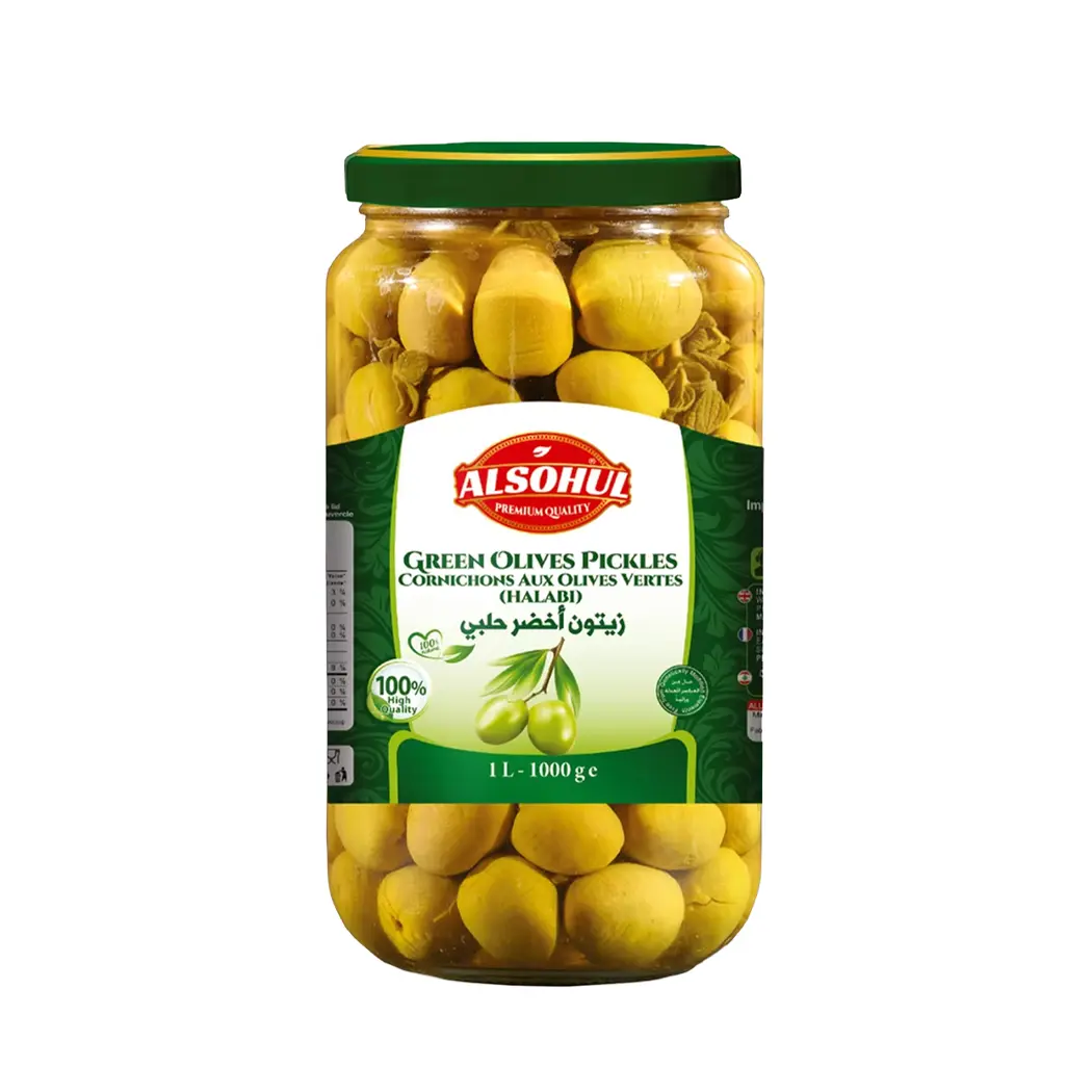 Alsohul Green Olive Pickles - Halabi